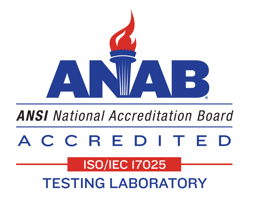 ANAB ISO/IEC 17025 accreditation logo